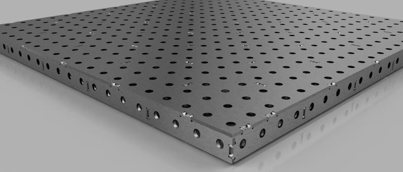 BPT Model XS compact precision welding table 1000×1000mm – CNC laser-cut S275 steel, UK made