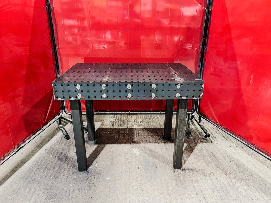 BPT Model S precision welding table 1200×800mm – CNC laser-cut S275 steel, UK made